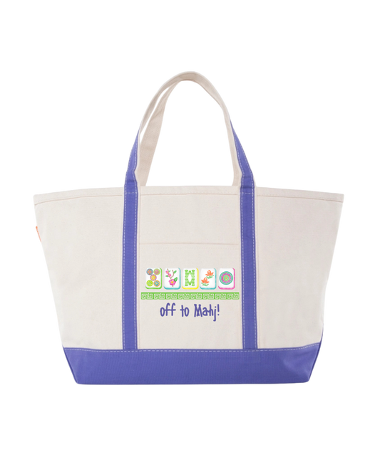 Personalized Mahjong Tote Large