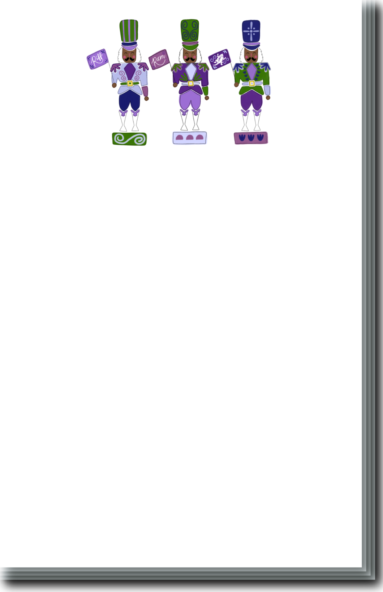 Nutcracker TCU Note Pad Brown Skin