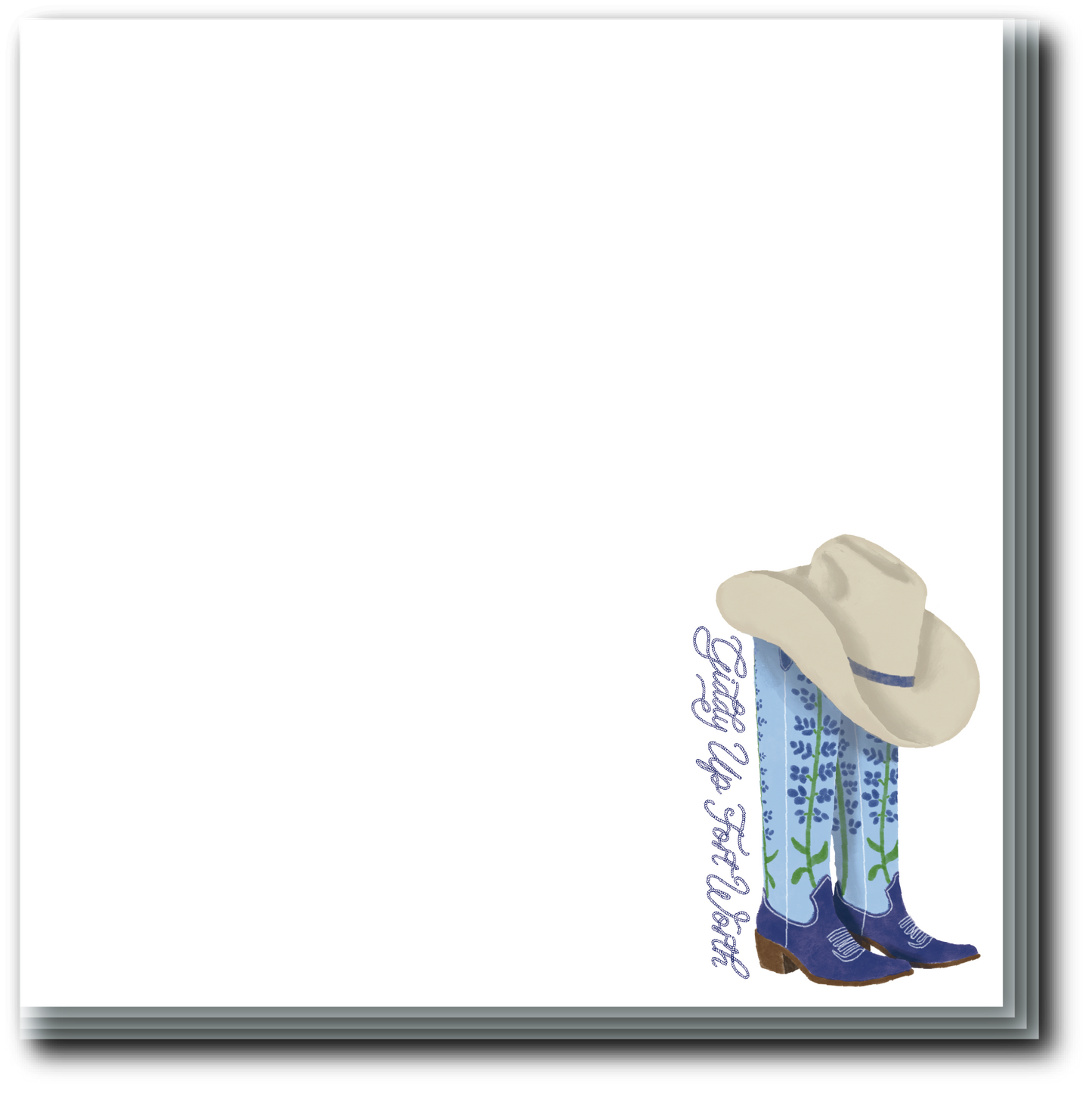 Giddy Up 25 Note Pad