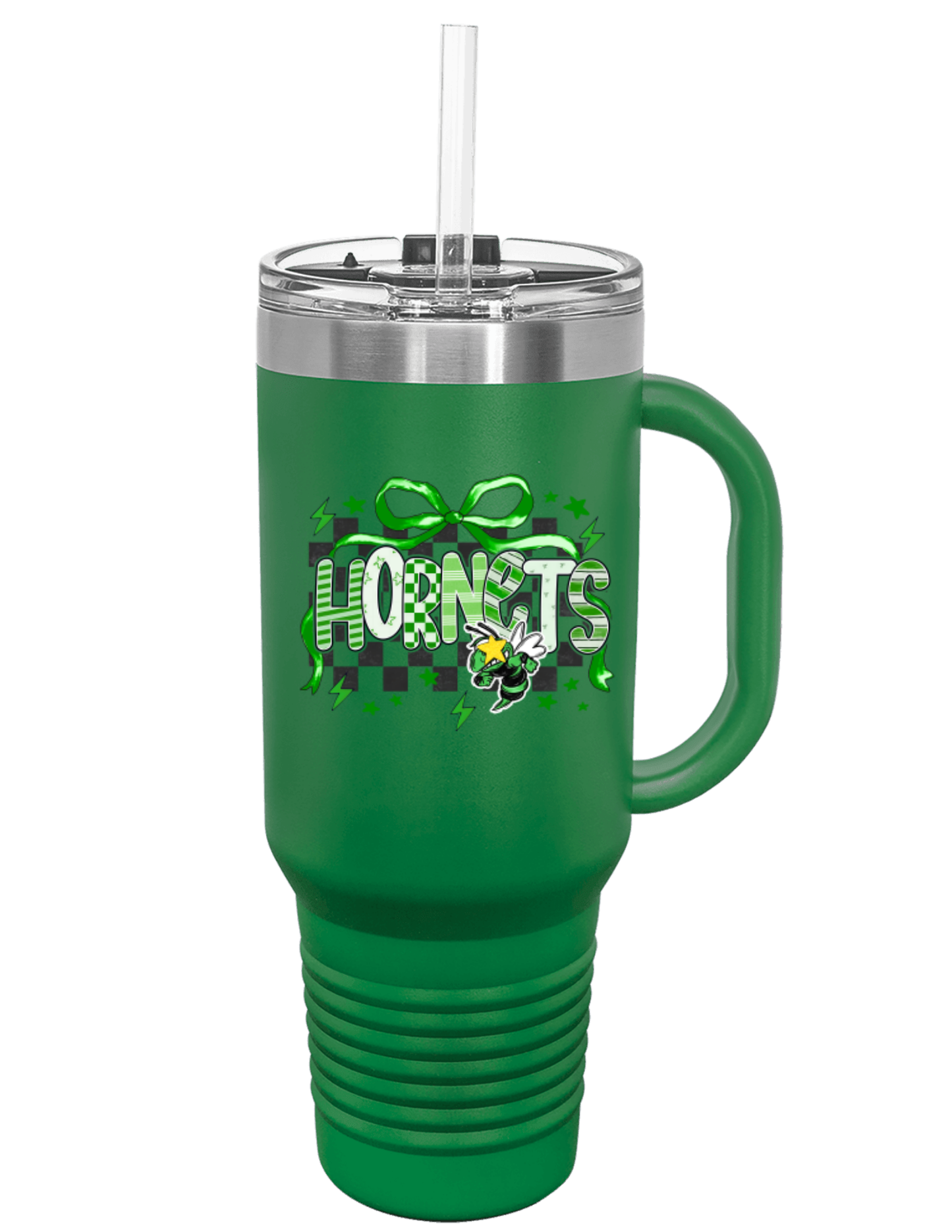 Travel Mug Hornets Preppy Coquette
