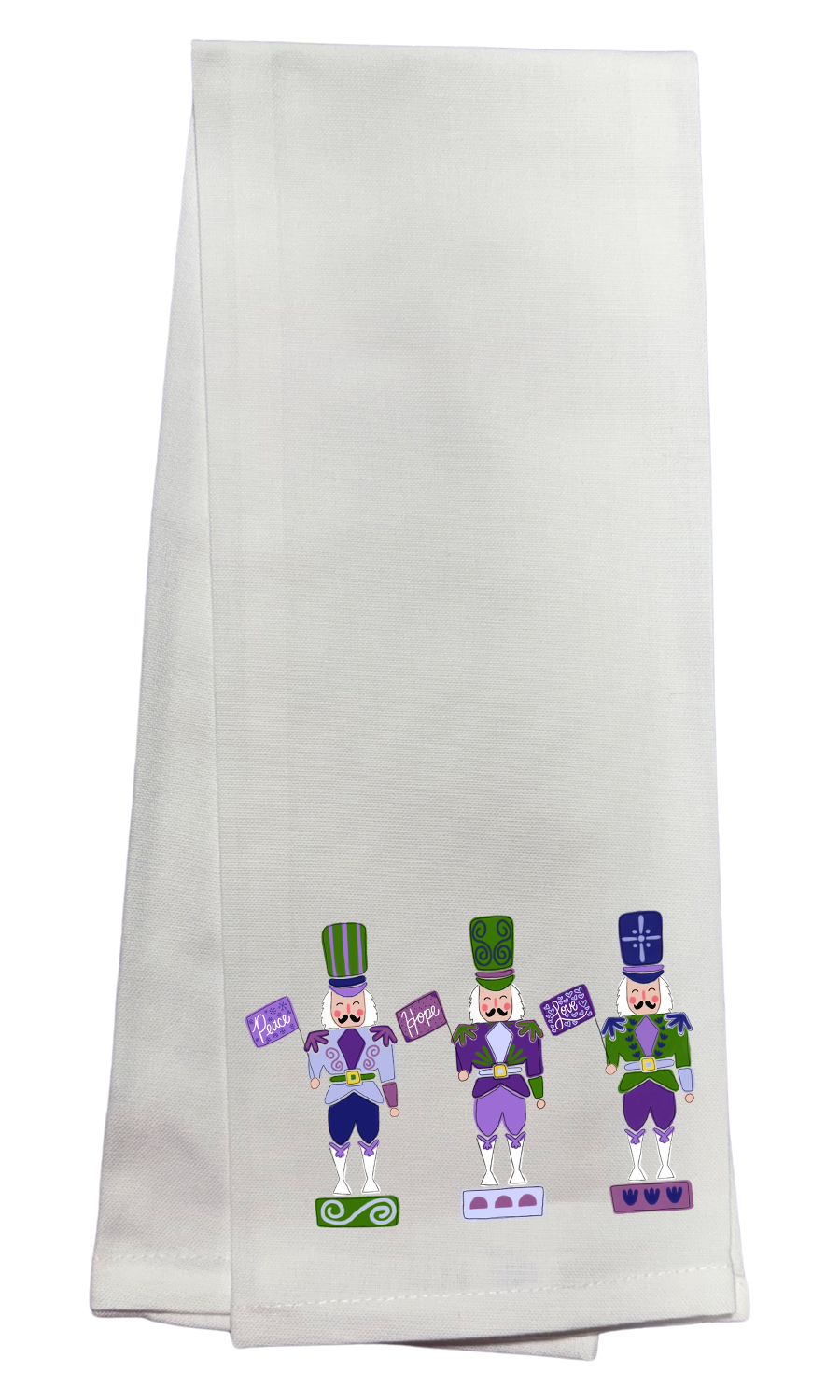 Peace, Hope, Love Nutcracker towel