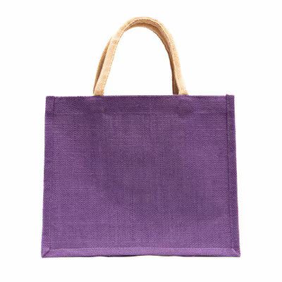 Personalized Large Jute Tote with sanp