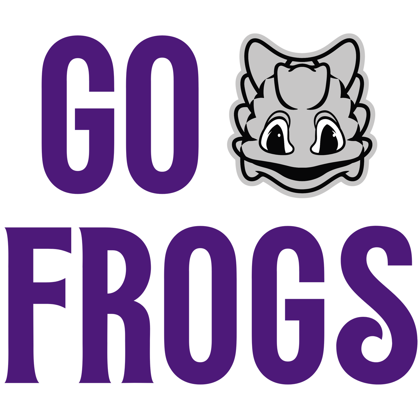 Go Frogs Decal