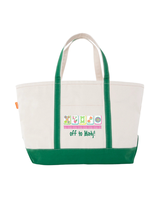 Personalized Mahjong Tote Large