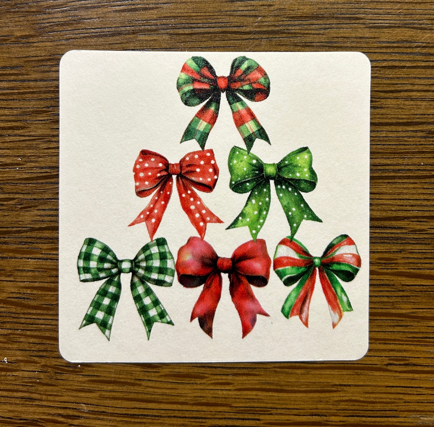 Bows Square Coaster