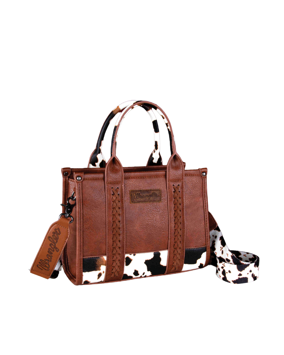 Monogramed Wrangler crossbody/tote Cow Print