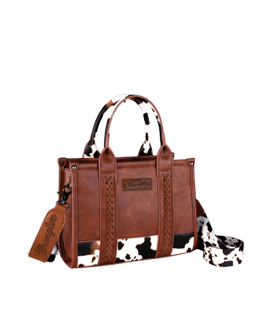 Monogramed Wrangler crossbody/tote Cow Print