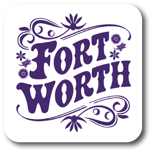 Fort Worth Square Coaster