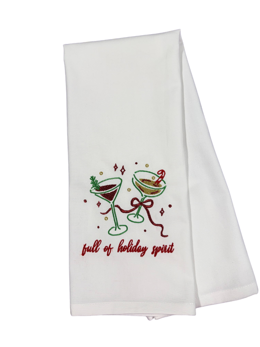 Full of holiday spirit towel