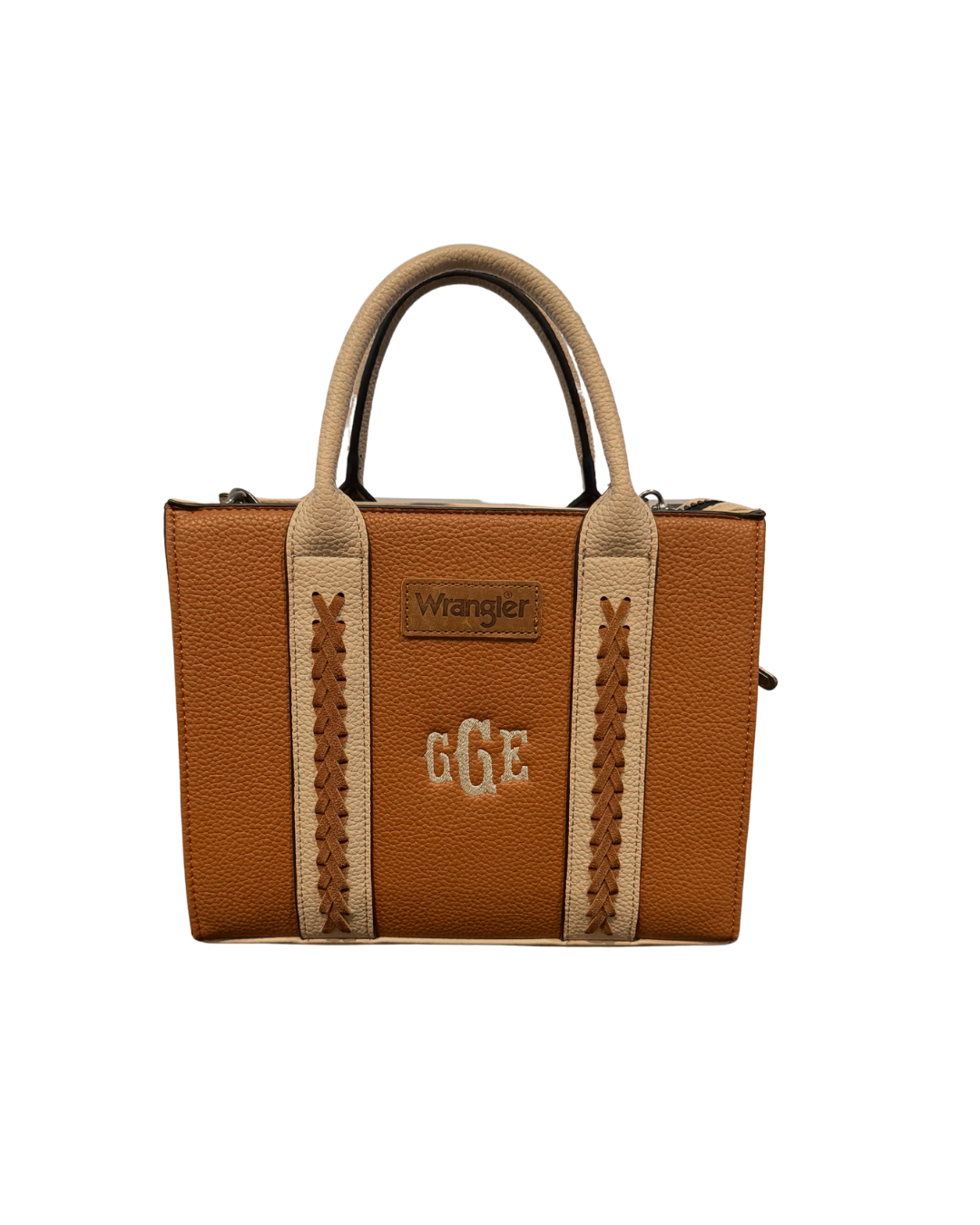 Monogramed Wrangler tote/crossbody