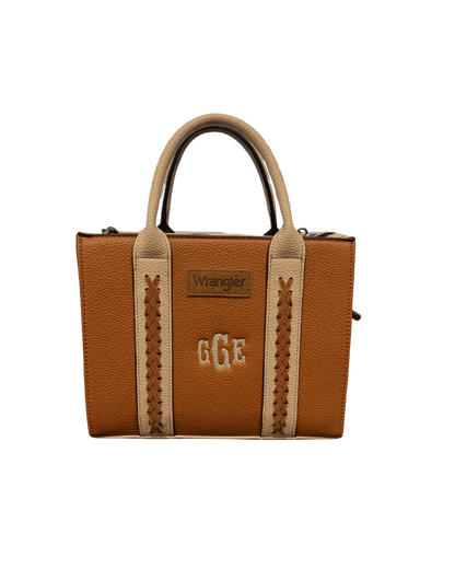 Monogramed Wrangler crossbody/tote Cow Print