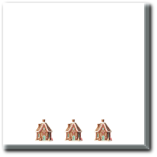 Gingerbread Square Block Note Pad
