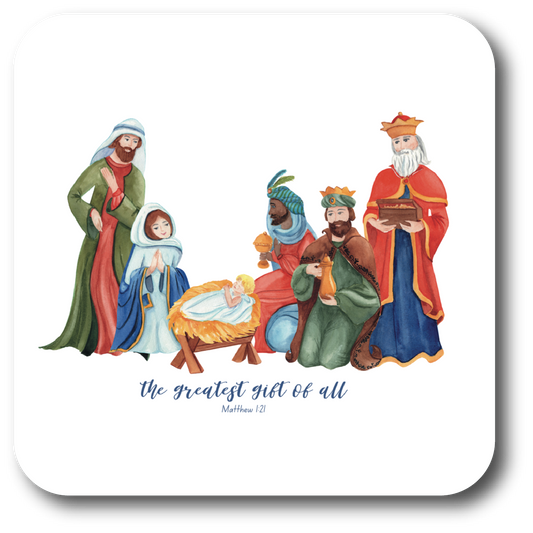 Nativity Square Coaster